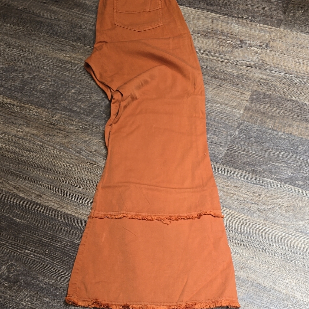 Burnt Orange Flared Pants - Picture 8 of 9